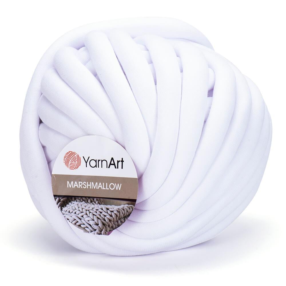 Пряжа YarnArt Marshmallow 901 Белый