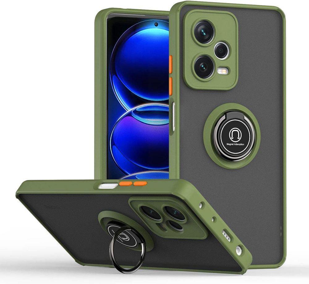 Защитный чехол MatteLuxe Xiaomi Redmi Note 12 Pro 5G (с кольцом) Khaki (38257-17)
