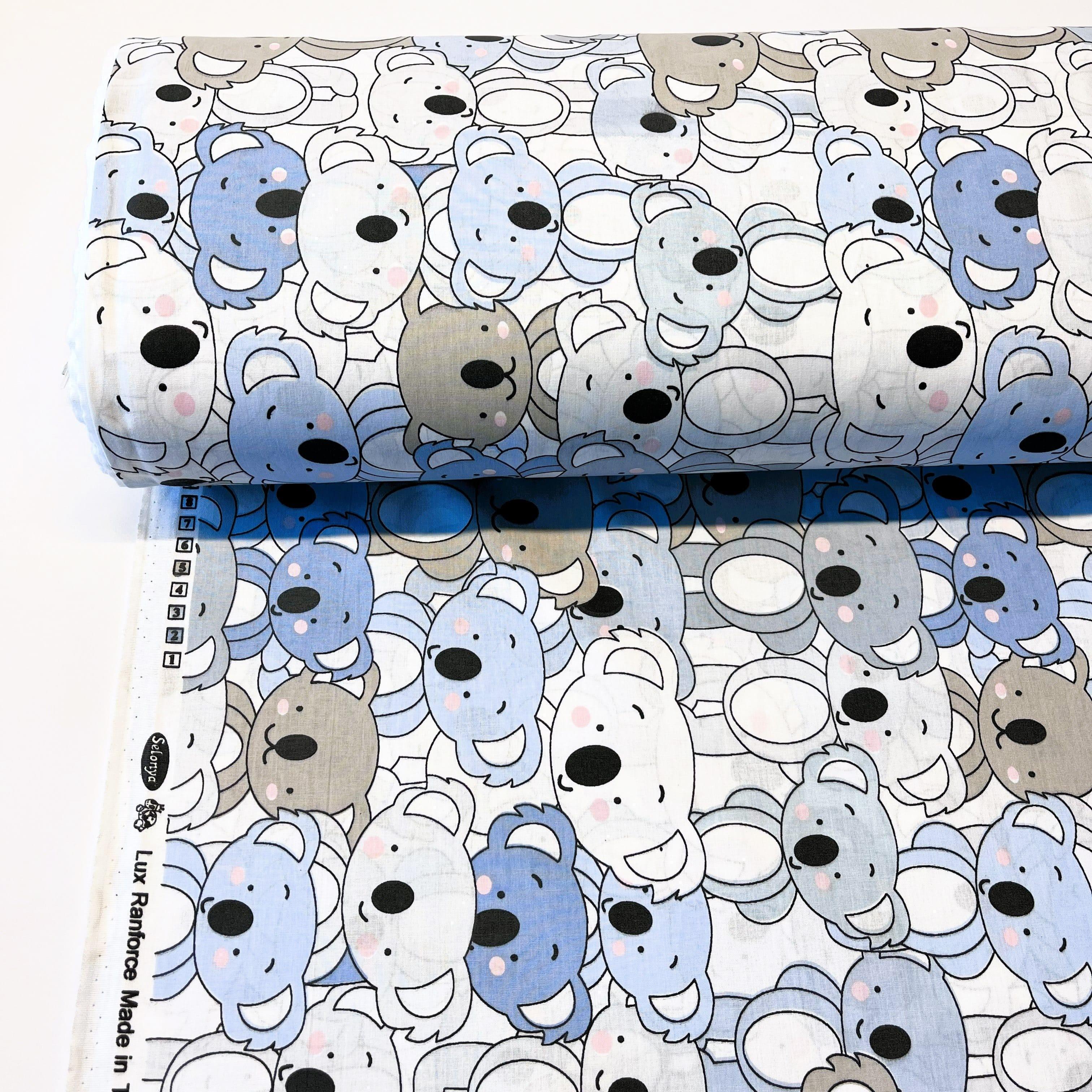 Ткань для постельного белья ранфорс коалы 240 см Белый (23835 v9 00749)