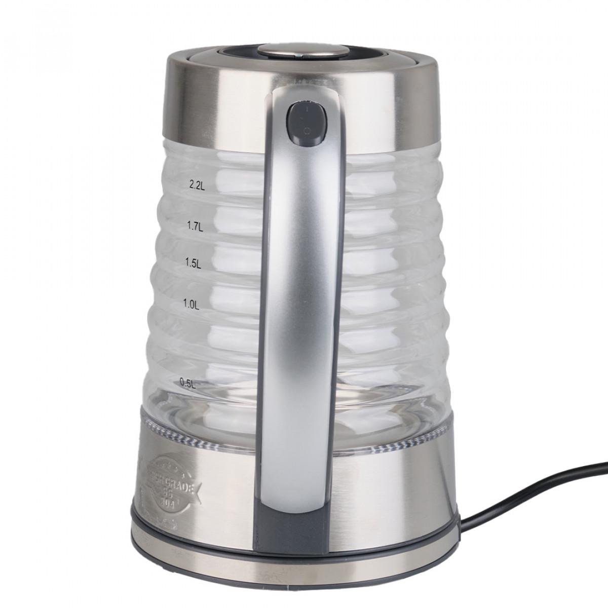 Электрочайник Sokany SK1027CST стеклянный с подсветкой 2000 Вт 2,2 л (2799)