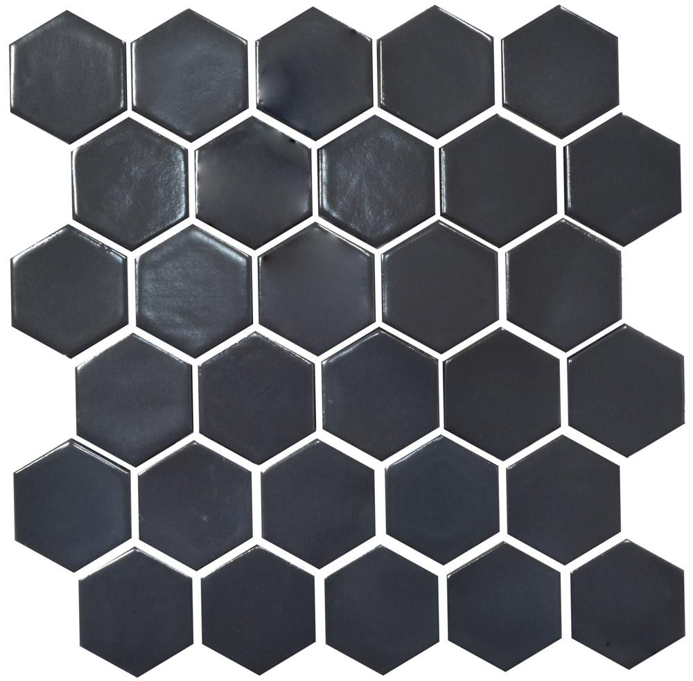 Керамическая мозаика Kotto Ceramica HEXAGON H 6022 295x295x9 мм Grafit Black