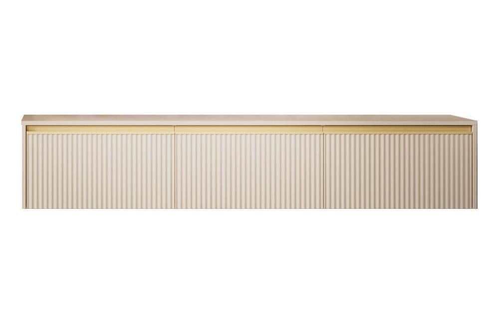 Тумба под телевизор Madlen 181,5 см Beige ribbed (16150)