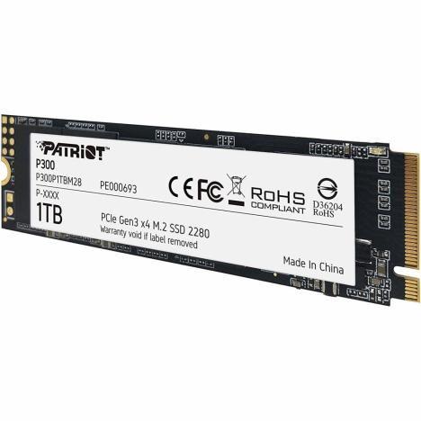SSD-накопичувач Patriot P300 1Tb M.2 NVMe SM 3D TLC (P300P1TBM28) - фото 2 SSD-накопичувач Patriot P300 1Tb M.2 NVMe SM 3D TLC (P300P1TBM28) - фото 2