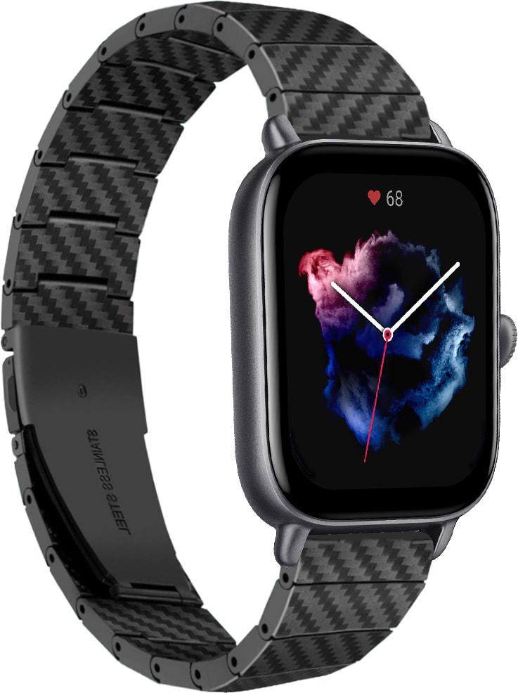 Ремешок Armrok для Amazfit GTS 3 Black (31657-2B) Ремешок Armrok для Amazfit GTS 3 Black (31657-2B)