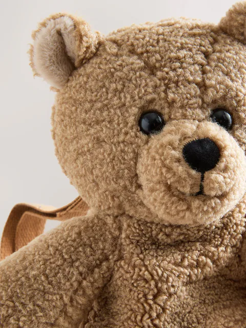 Рюкзак плюшевый Мишка Bear Backpack Коричневый - фото 6