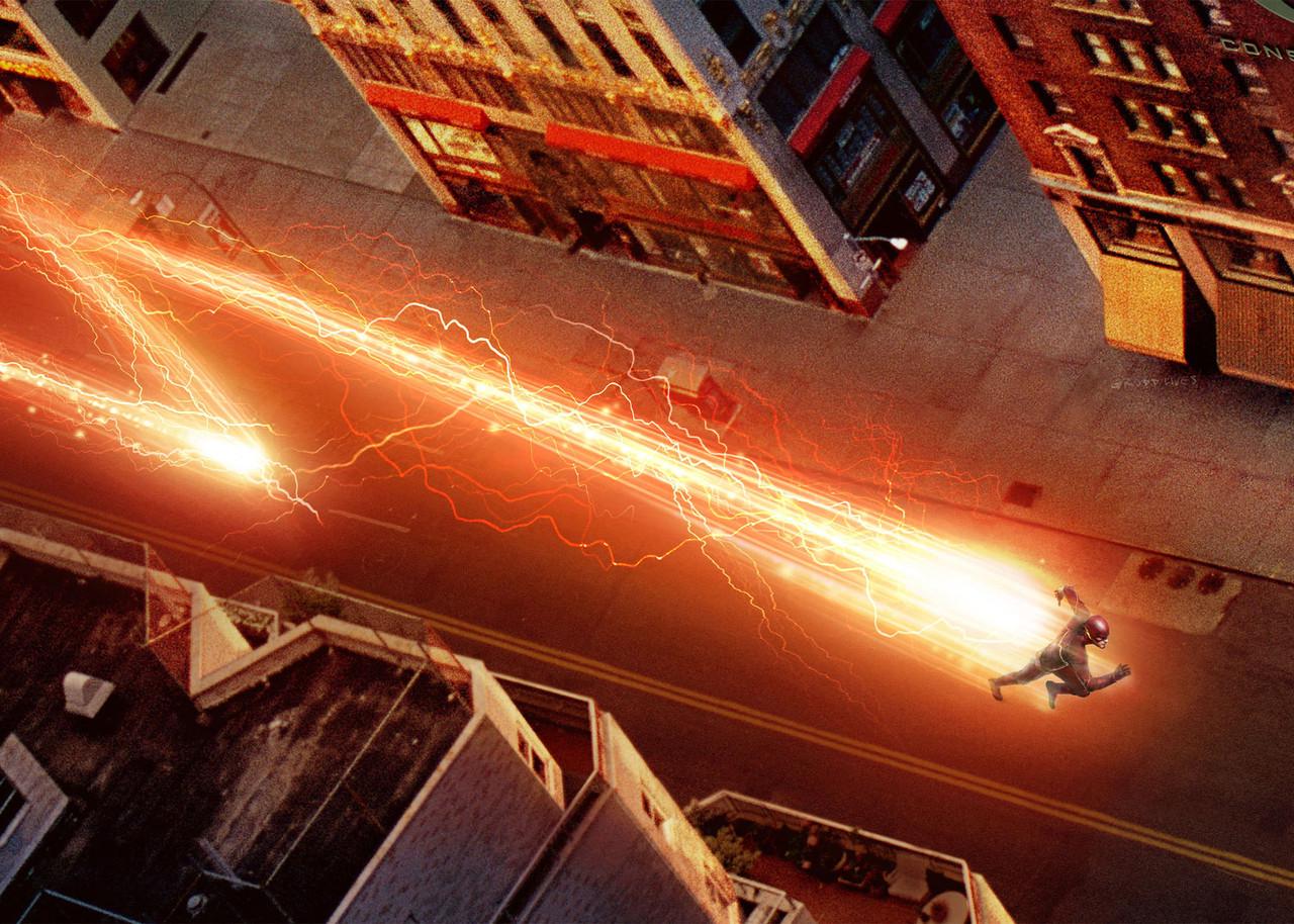 Картина GeekLand The Flash на улицах города (TF 09.002)