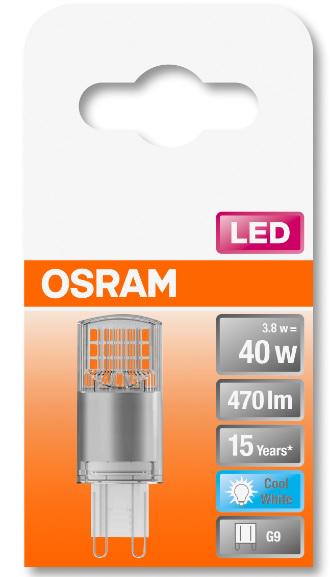 Лампа світлодіодна Osram PIN40 G9 3,8W 220V 4000K 4058075432420 - фото 4