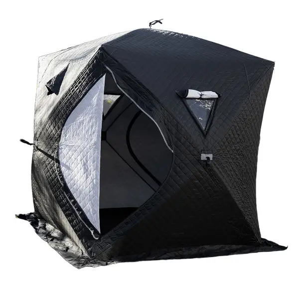 Намет-куб для зимової риболовлі LUGI із автоматичним механізмом 210х210х210 см Чорний (147-107-LU-BD18B)
