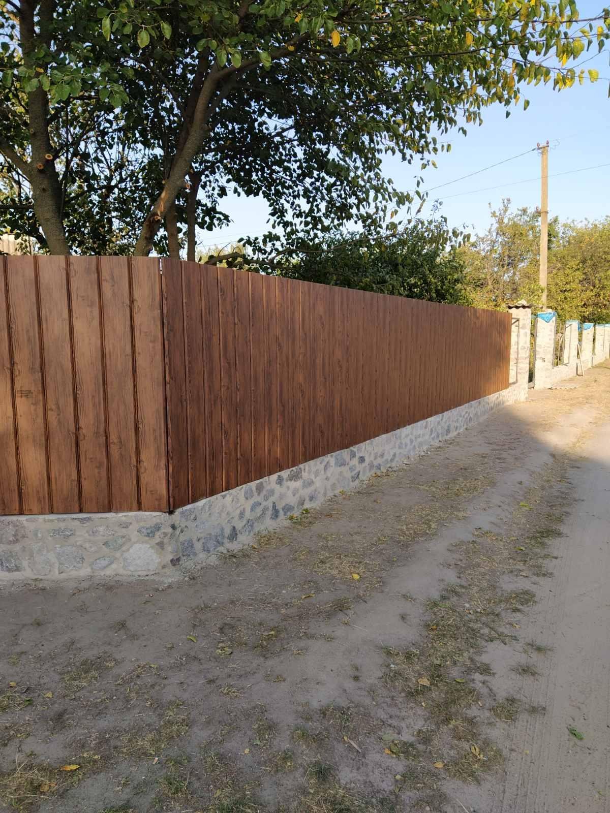 Сайдинг металлический блок-хаус 1-х сторонний 370х1000 мм глянець Золотой дуб - фото 4