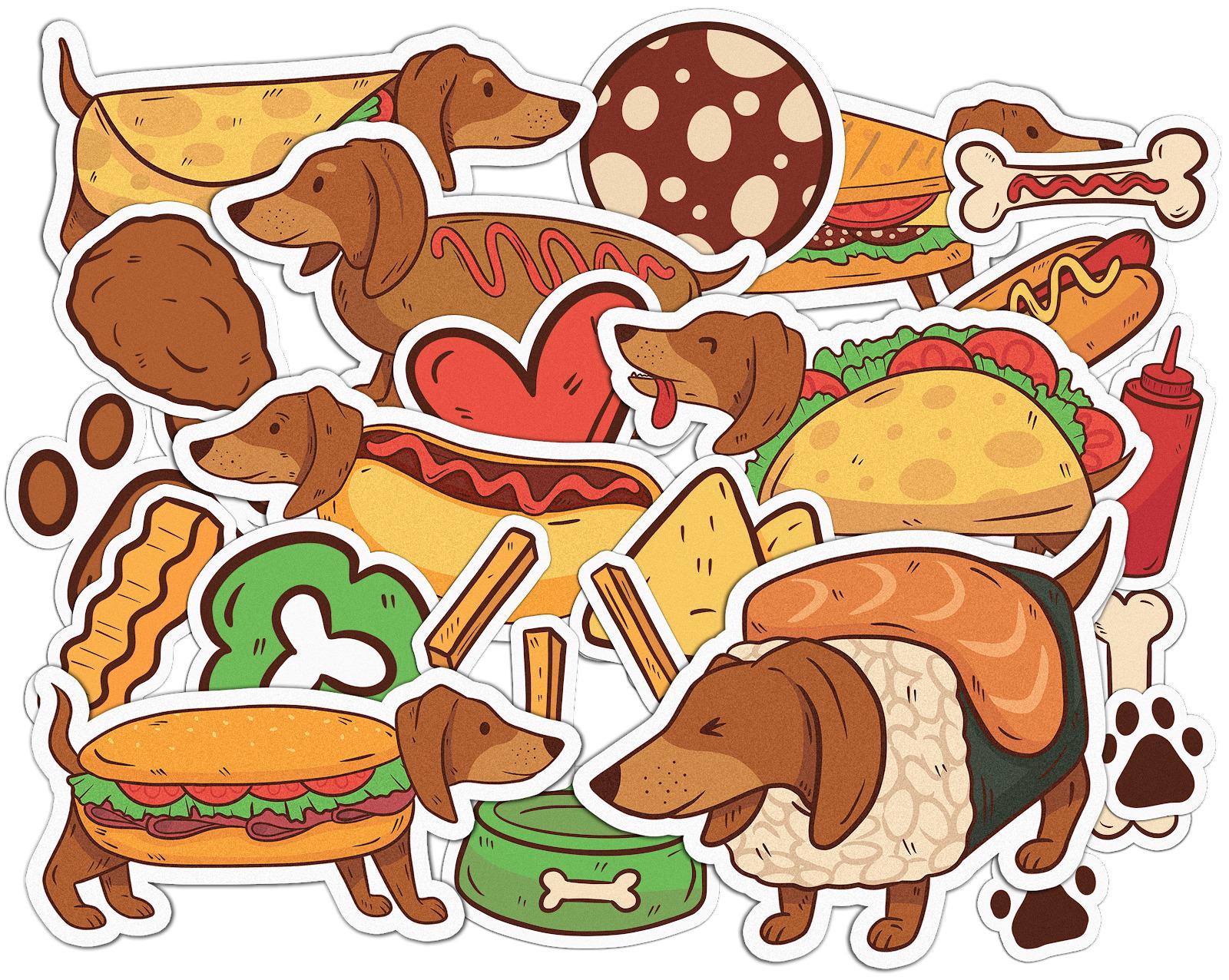 Набор стикеров Lex Altern Хот-доги виниловые 23 шт. - фото 2 Набор стикеров Lex Altern Хот-доги виниловые 23 шт. - фото 2