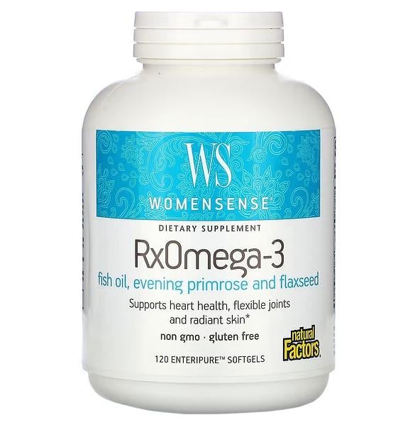 Омега-3 для женщин Natural Factors Enteripure RxOmega-3 WomenSense 120 таб.