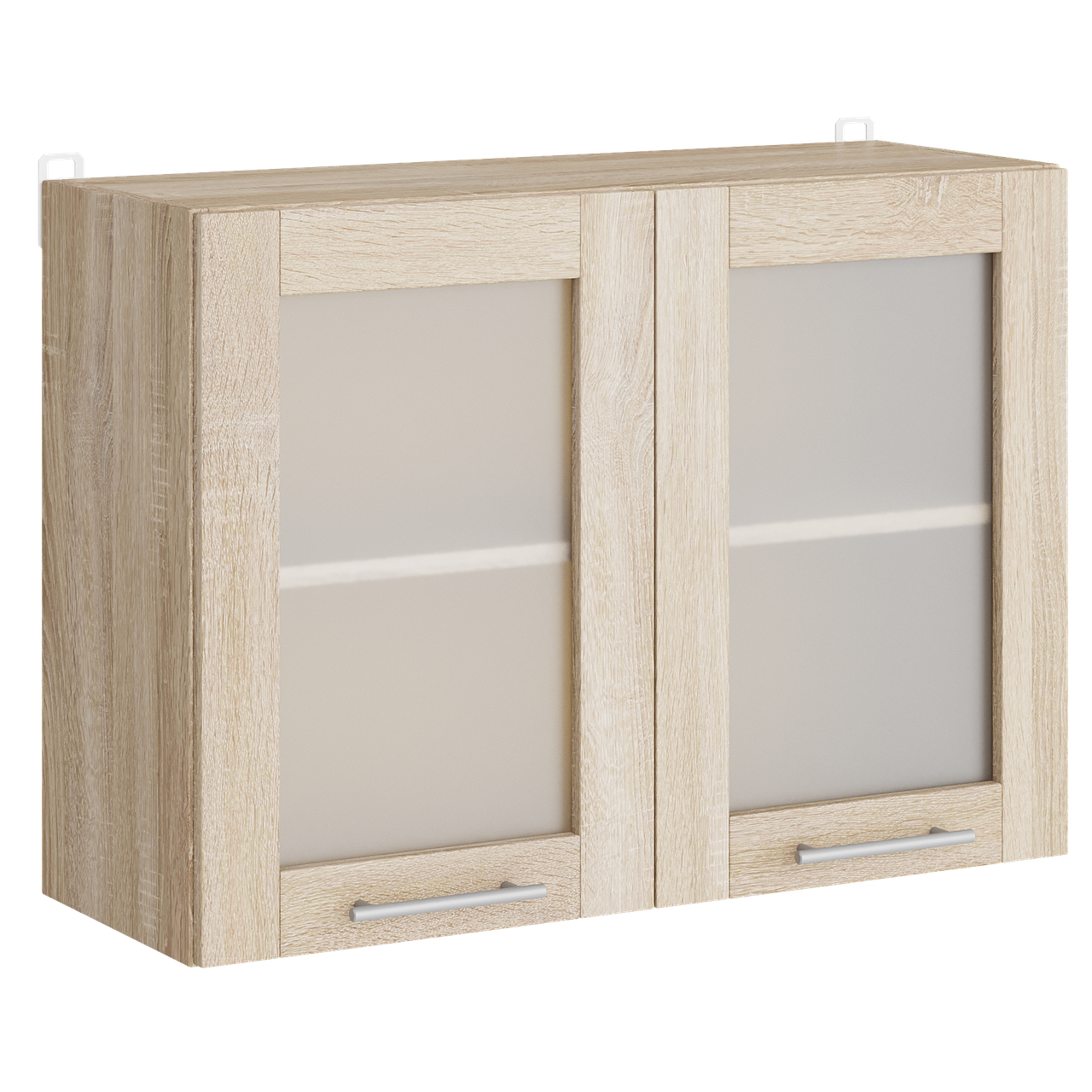 Кухня секция Эверест Эко Новая 80 Верх Витрина 800х575х296 мм Сонома/Сонома (eko-502)