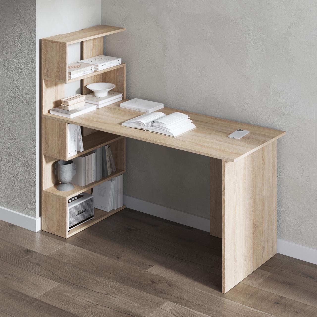 Стіл комп’ютерний Вайс M-24 1416х600х1226 мм Дуб сонома (30638981) - фото 1 Стіл комп’ютерний Вайс M-24 1416х600х1226 мм Дуб сонома (30638981) - фото 1