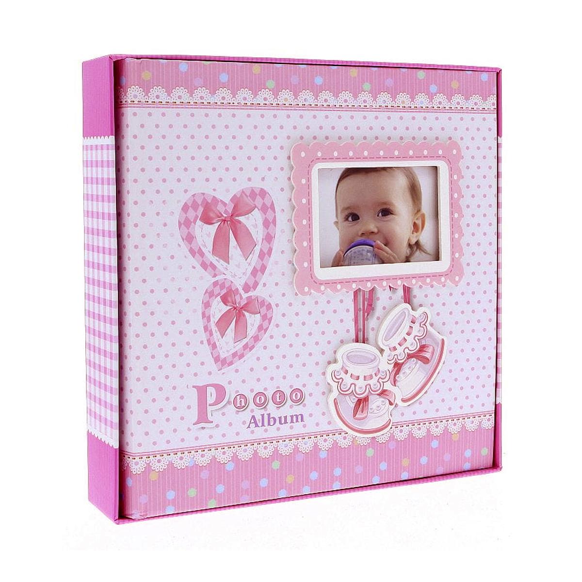 Фотоальбом Gedeon KD46200WB BABY-14 box 10x15 см 200 фото Pink