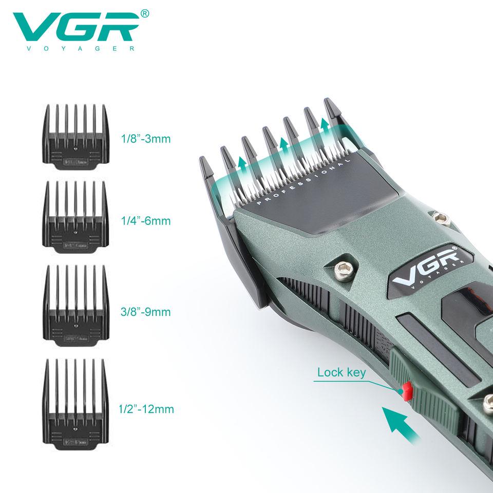 Машинка для стрижки волосся VGR V-696 з дисплеєм - фото 3