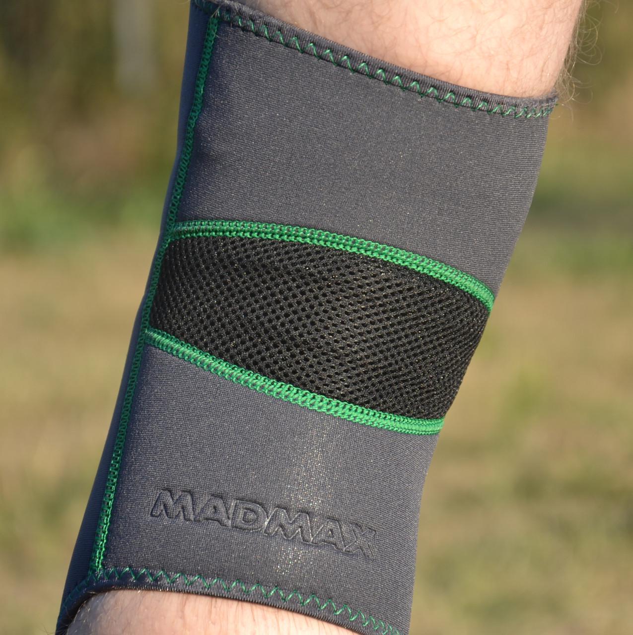 Наколенник MadMax MFA-294 Zahoprene Knee Support S Dark Grey/Green (A-012919) - фото 10