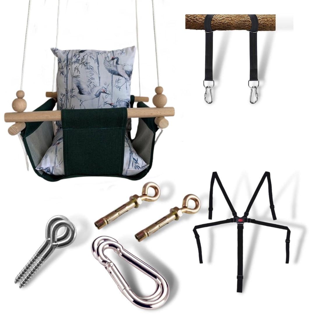 Дитяча гойдалка Infancy Лелеки Темно-зелений (9885298)