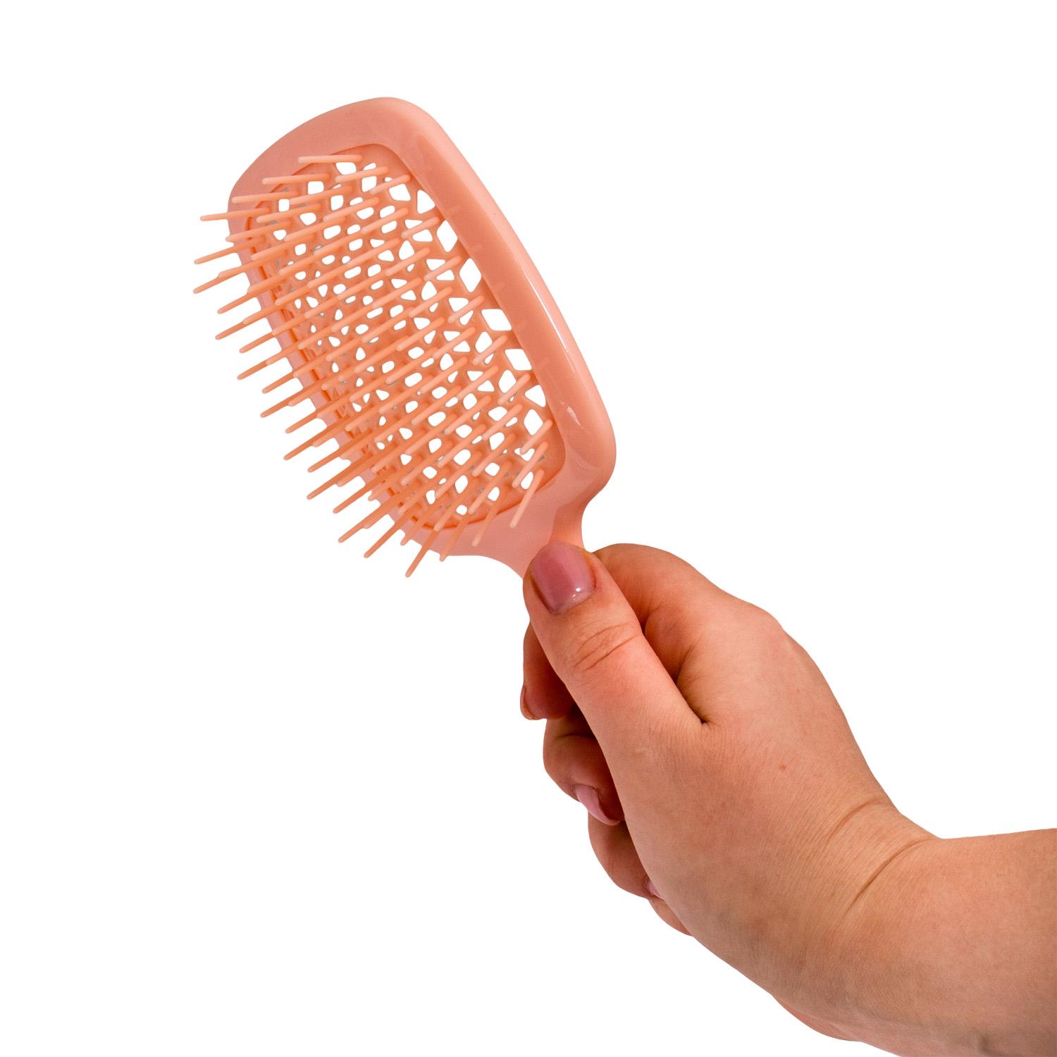 Расческа-щетка для волос Superbrush Plus Hollow Comb Бежевый (85781) - фото 2