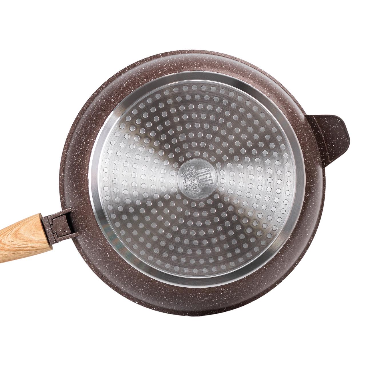 Сковорода універсальна MGC алюмінієва 28 см зі знімною ручкою - фото 3 Сковорода універсальна MGC алюмінієва 28 см зі знімною ручкою - фото 3