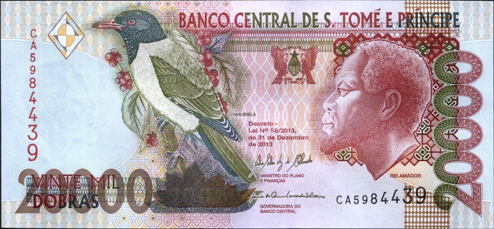 Коллекционная банкнота Сан-Томе и Принсипи 2013 20000 хороший P67e UNC Коллекционная банкнота Сан-Томе и Принсипи 2013 20000 хороший P67e UNC