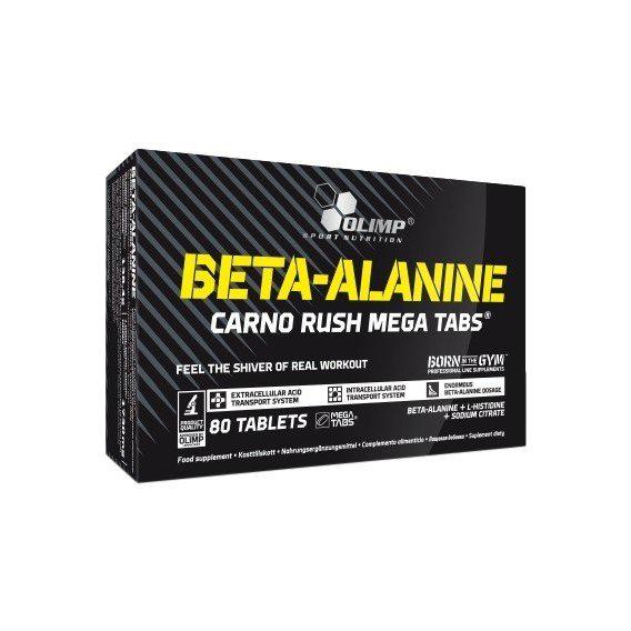 Бета-аланін для спорту Olimp Nutrition Beta-Alanine Carno Rush Mega Tabs 80 таб. - фото 1