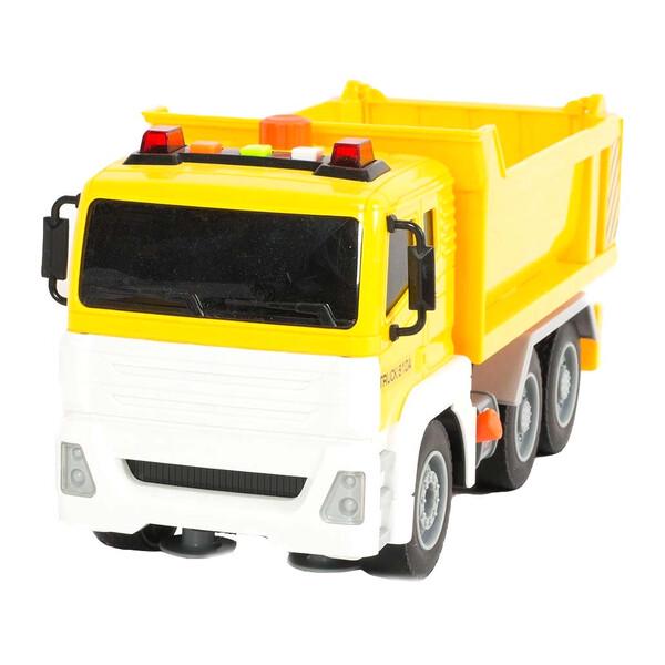 Самосвал Wenyi грузовик инерционный со светом и звуком Желтый (59096)
