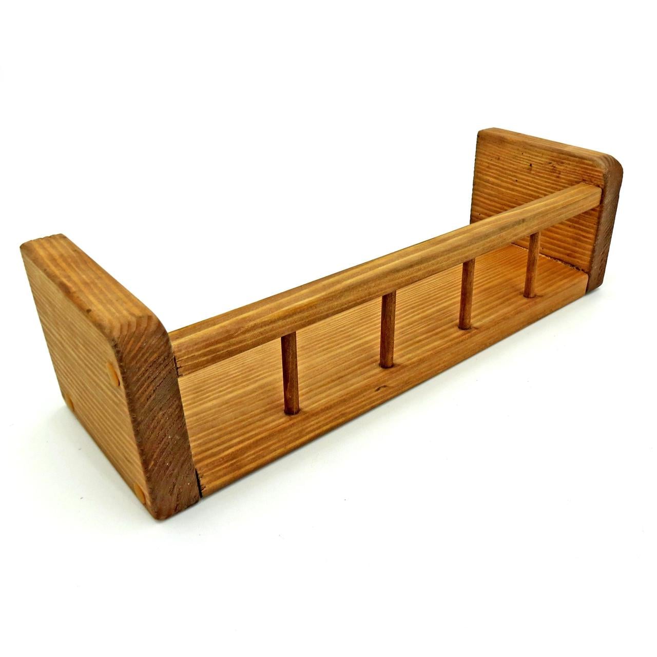 Полиця настінна з дерева Еврика 40 см Мускат (НСП-408207)