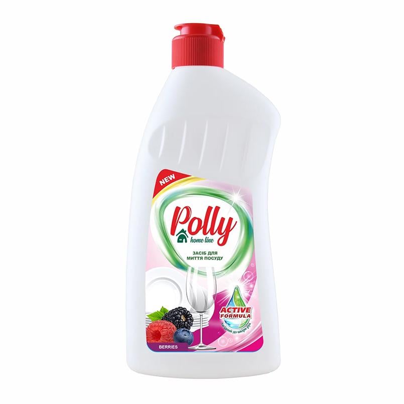 Средство для мытья посуды Polly ягоды, 500мл Средство для мытья посуды Polly ягоды, 500мл