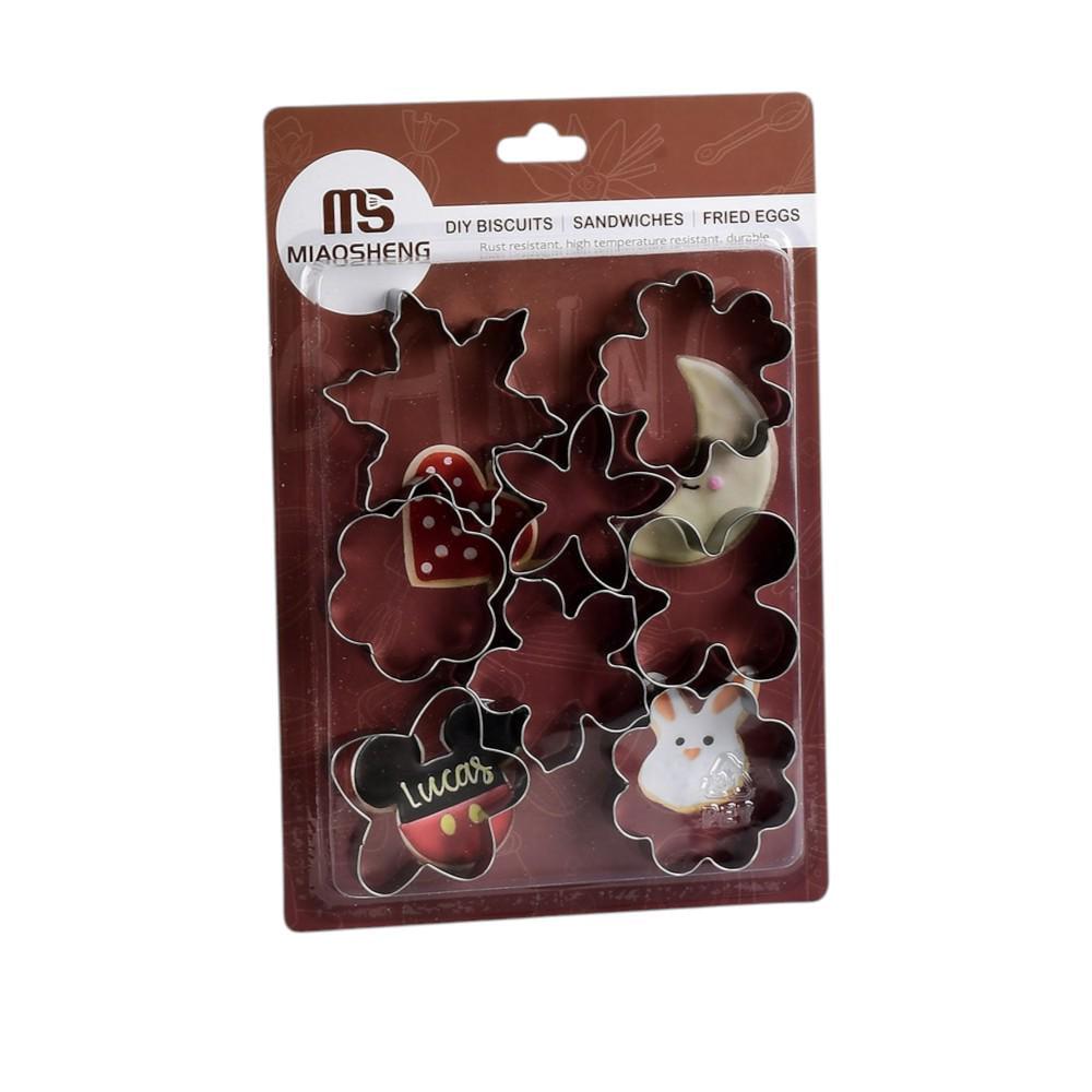 Формочки фигурные для печенья MS Floral R97575 8 шт. 16.5х24 см Стальной (R97574-2)
