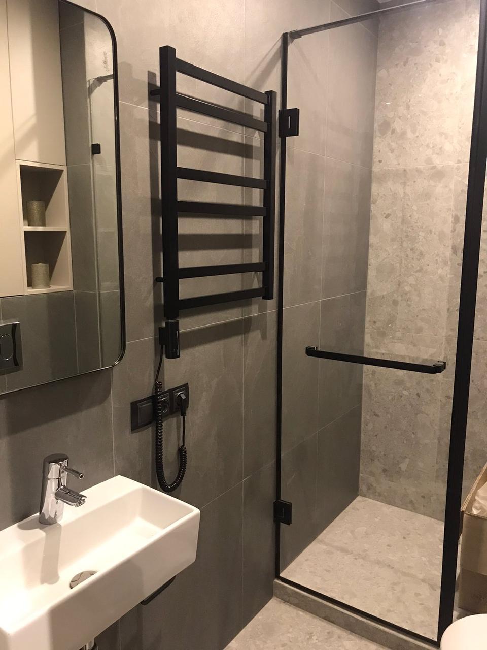 Полотенцесушитель S-Mix Tristar 800х530 мм Черный (1150276404) - фото 3 Полотенцесушитель S-Mix Tristar 800х530 мм Черный (1150276404) - фото 3