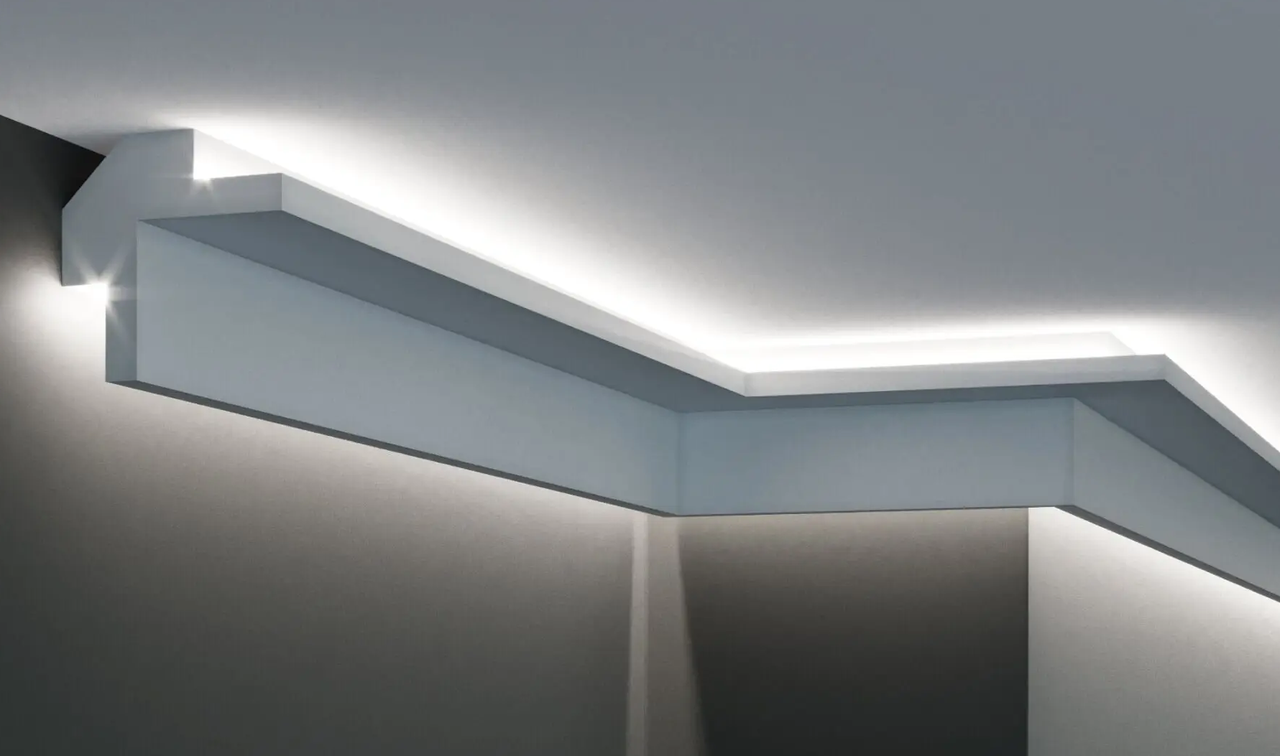 Карниз кутовий пінолітироловий Tesori KD 503 серія D 1150 мм (2328290288)