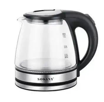 Електрочайник Sokany SK-SH-1059 з підсвічуванням та автовідключенням скляний 1500 Вт 1,2 л (30547303) - фото 3 Електрочайник Sokany SK-SH-1059 з підсвічуванням та автовідключенням скляний 1500 Вт 1,2 л (30547303) - фото 3