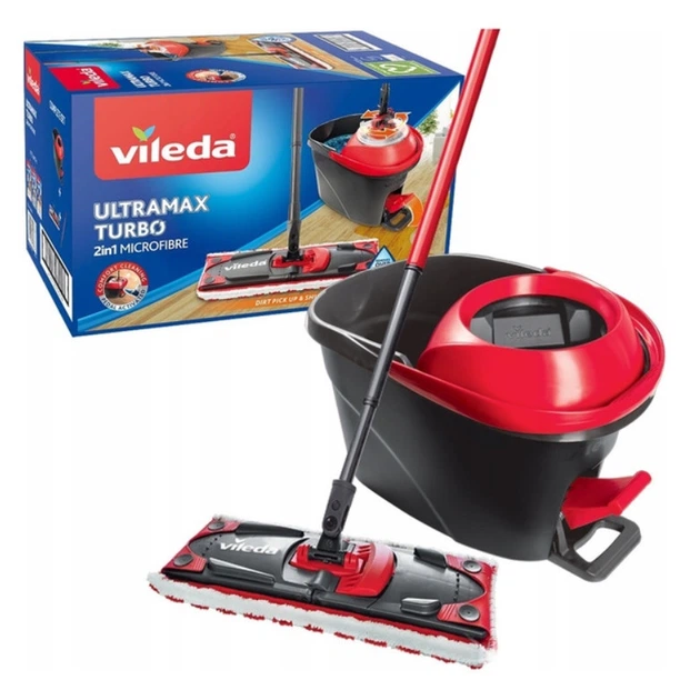 Набір для прибирання Vileda Ultramax Turbo 2в1 Microfibre 163425 мікрофібра (163425)