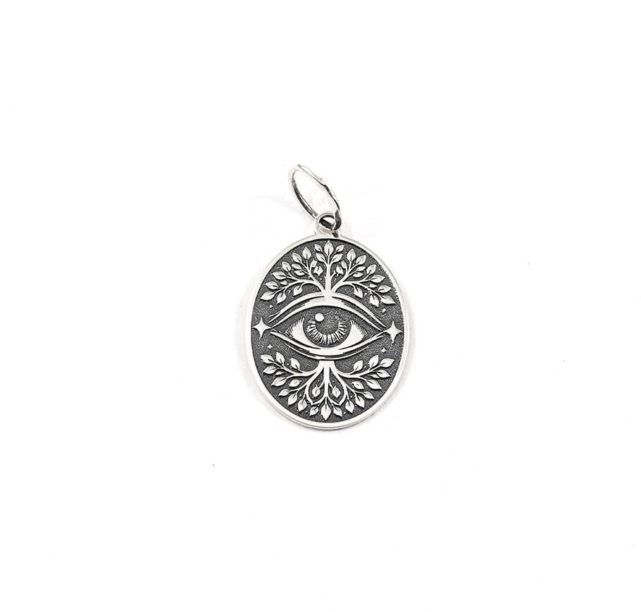 Кулон оберег Maxi Silver 9667 Всевидящее око дерево жизни (89667)