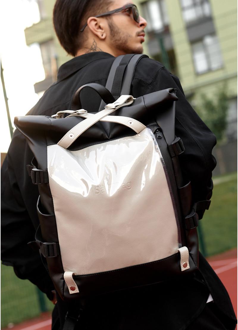 Рюкзак мужской Sambag RollTop Hacking Черно-серый (15379011e) - фото 5 Рюкзак мужской Sambag RollTop Hacking Черно-серый (15379011e) - фото 5