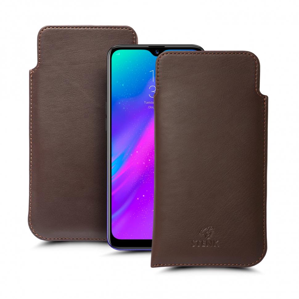 Футляр Stenk Elegance для Realme 3 Коричневый (66283)