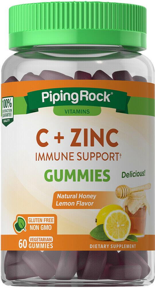 Витамины C Zinc Immune Support Honey Lemon 60 vegan gummies