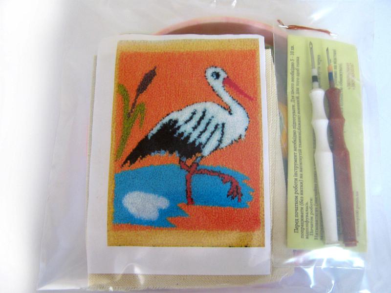 Набор для ковровой вышивки 2 иглы Аист