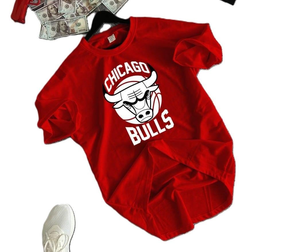 Футболка чоловіча Chicago Bulls 2194640569/4 оверсайз XL Червоний (2194640569/4/4)