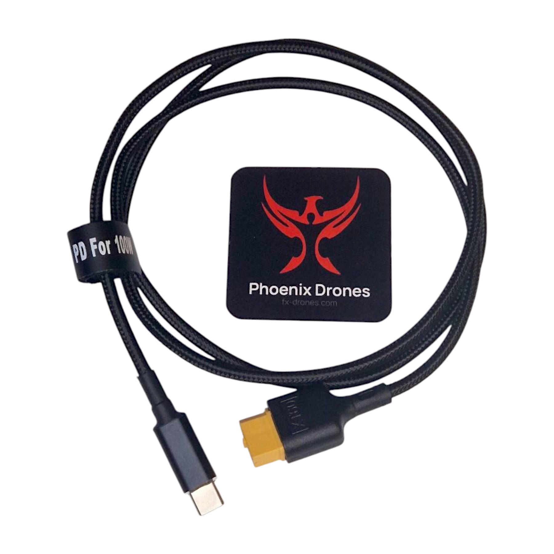 Кабель-переходник питания CS100 USB Type-C на XT60 (735223) - фото 2 Кабель-переходник питания CS100 USB Type-C на XT60 (735223) - фото 2