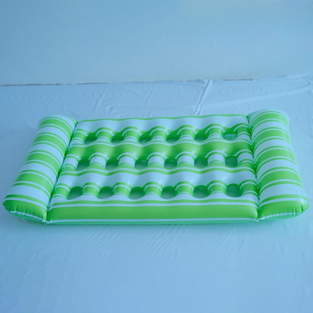 Матрас для плавания надувной 72x130 см Зеленый - фото 8