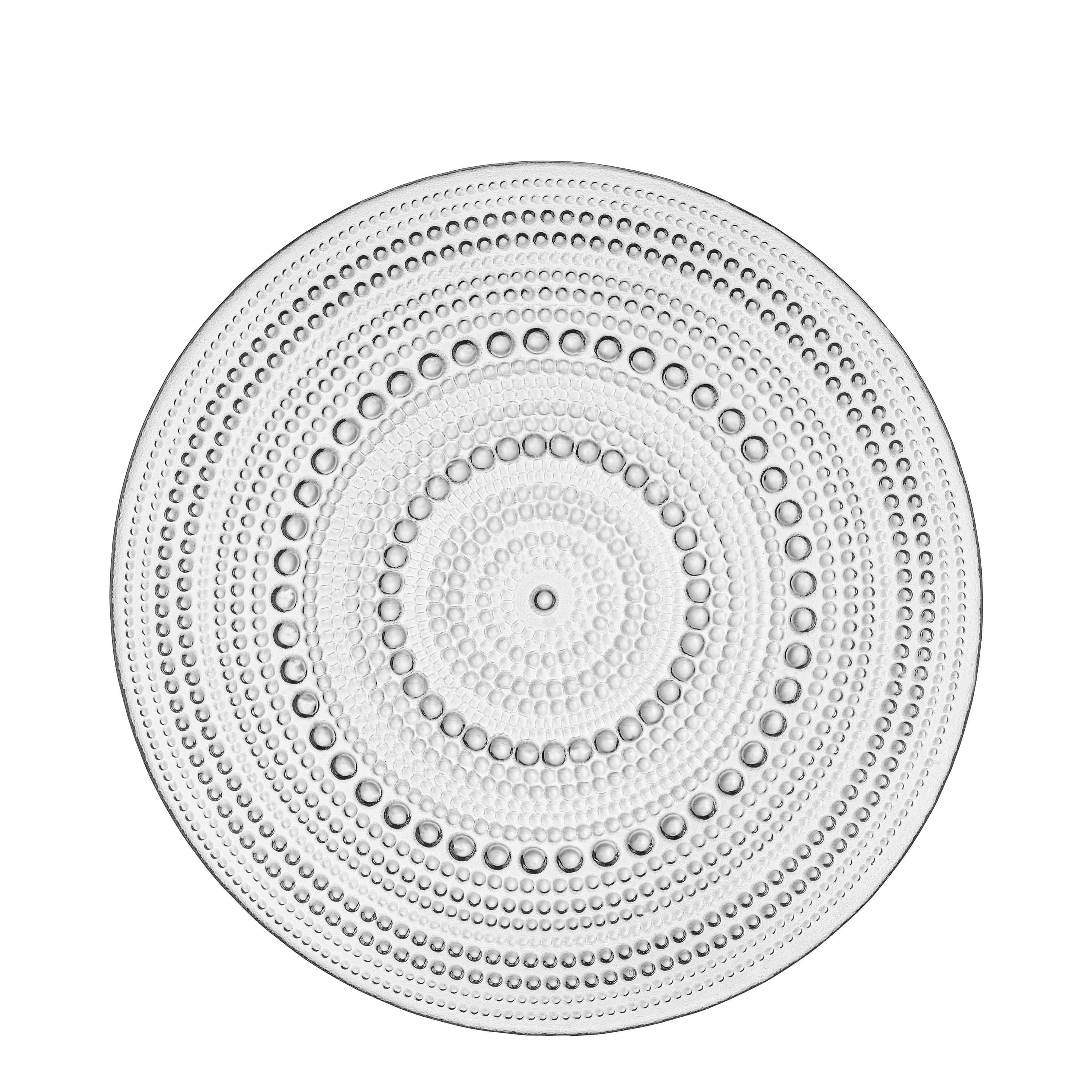 Тарелка сервировочная Ardesto Verbena 24,5 см Прозрачный/Серый (AR5034)