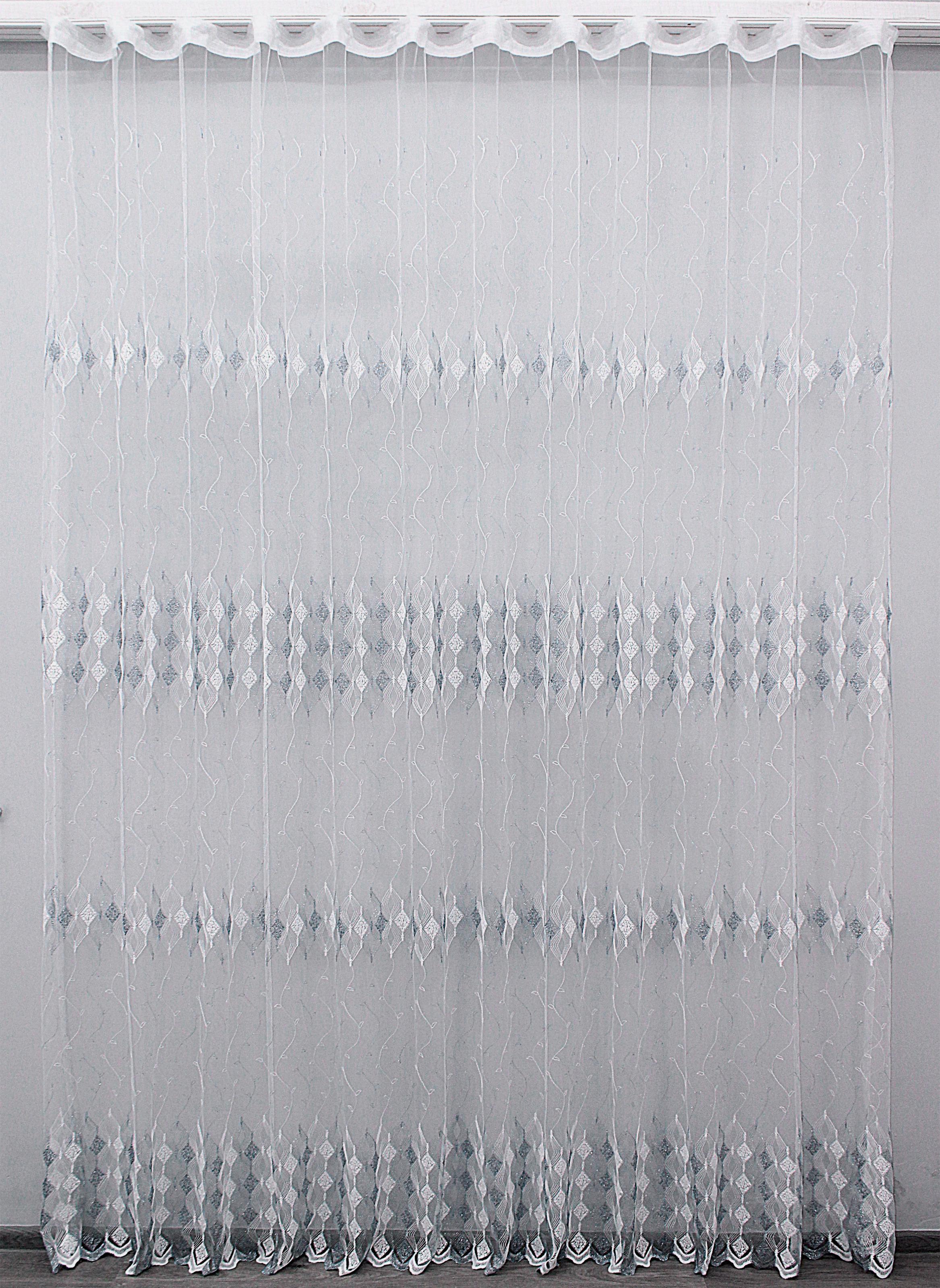 Тюль VR-Textil 1158т Irena фатин с вышивкой 300х270 см Белый/Серый (40-989) Тюль VR-Textil 1158т Irena фатин с вышивкой 300х270 см Белый/Серый (40-989)