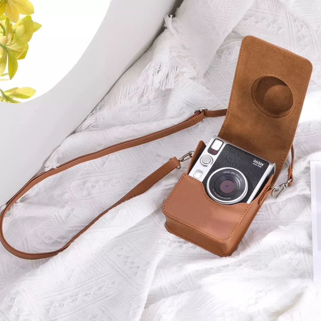 Подарочный набор Fujifilm Instax Mini EVO фотобумага 100 шт./чехол/фотоальбом 108 фото Коричневый - фото 7
