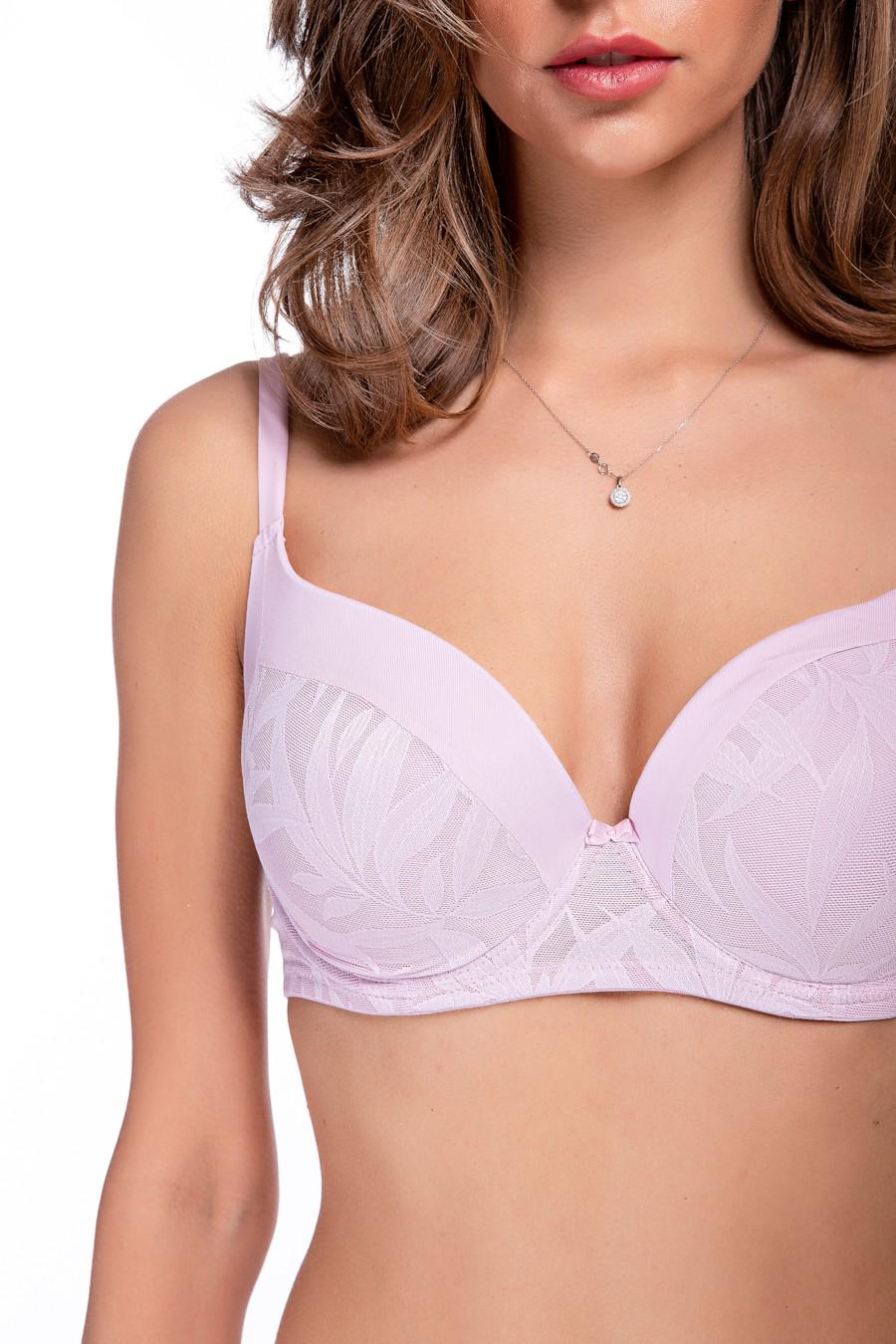 Комплект білизни Lormar бюстгальтер з ущільненою чашкою/трусики сліп 85D/XL Бузковий (60305) - фото 4 Комплект білизни Lormar бюстгальтер з ущільненою чашкою/трусики сліп 85D/XL Бузковий (60305) - фото 4