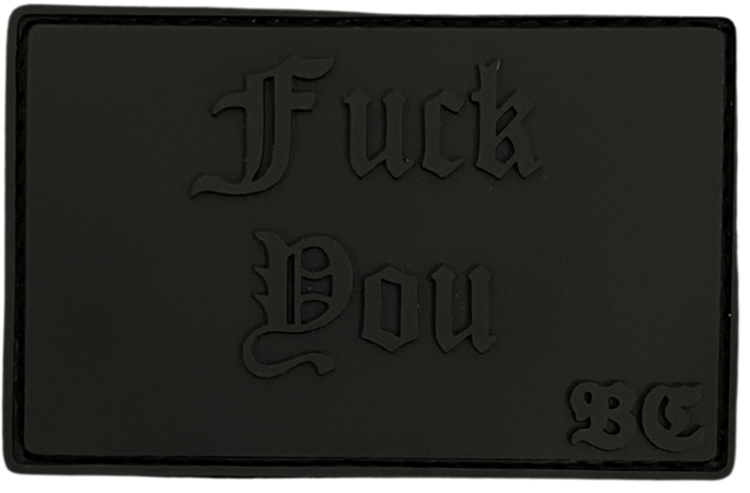 Патч ПВХ FUCK YOU Черный (PATCH-0280)