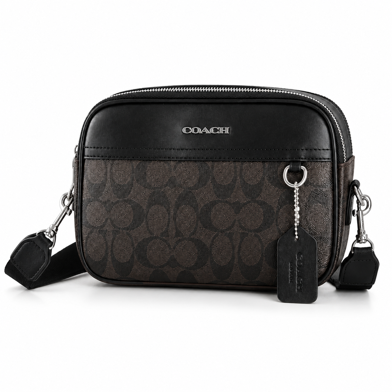 Сумка мужская из-за плеча Graham Crossbody Коричневый