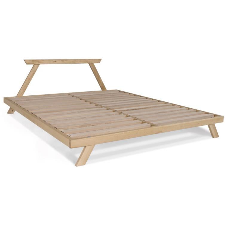 Кровать двуспальная Woodman Allegro из массива дерева без матраса 200х200 см Натуральный