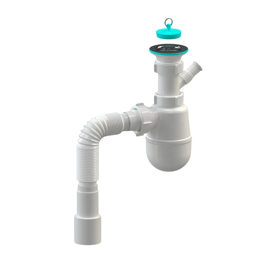 Сифон для кухни Кухня-Элит SoloPlast К1110 отвод 40/50 70 мм (28144390)