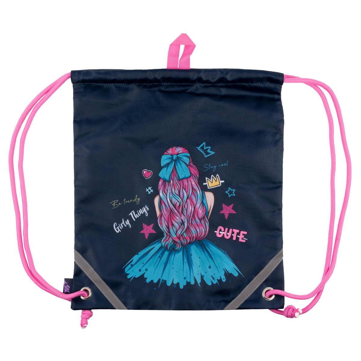 Сумка для обуви YES Caramel Girl 40x35 см Синий (559675)